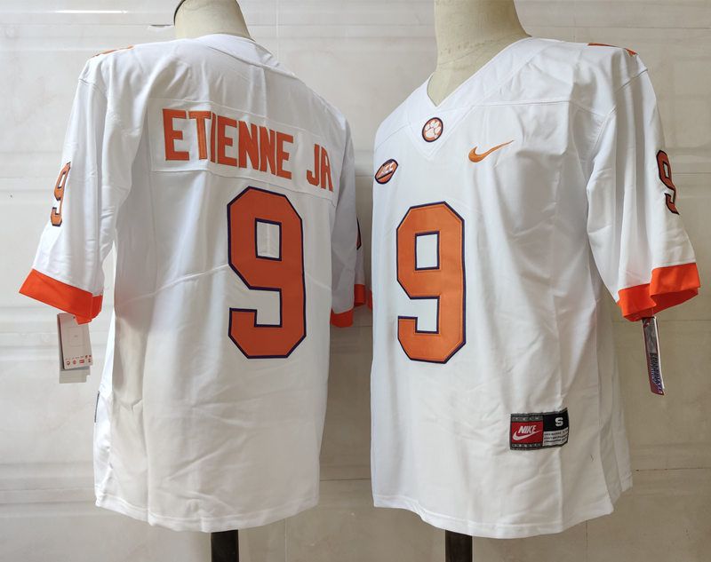 Men Clemson Tigers #9 Etienne jr White 2024 Nike Vapor NCAA Jersey->->NCAA Jersey